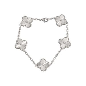 Flowery Silver link bracelet 