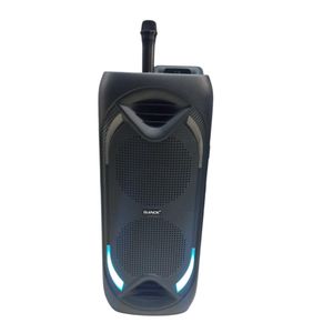 Djack Bluetooth rechargeable double 8 inches rechargeable speaker with 1 wireless mic 