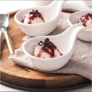 6PCS Porcelain Bowls Ceramic Dipping Sauce Bowls, Dessert Dish