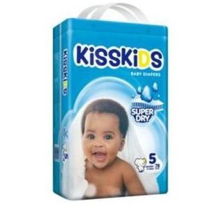 Kisskids super dry baby diaper jumbo size 5