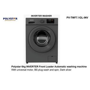 Polystar INVERTER Front Loading Washing Machine Automatic -6KG
