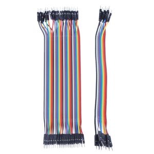 50pcs DIY Electronic Kit Breadboard Dupont Cable For Arduino 20cm 2.54mm  Line Male Female Dupont