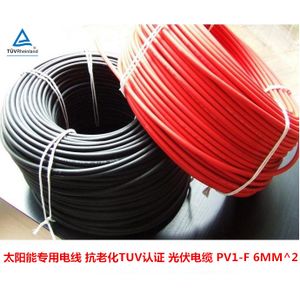 50M 6mm2 PV Wire MC4 Cable 10AWG TUV Proved - Red&Black