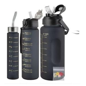 2 Liter Motivational Water Bottle With Time Marker (3 In 1)