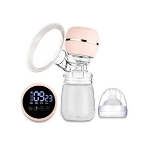 Rechargeable electric breast pump portable and quiet with 4 modes suitable for home  work  or travel