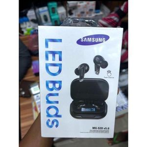 Samsung MG-S20 TWS Fingerprint Earbuds With Battery Percentage Display - Noise Cancellations Earphone, Personalized Spatial Audio, Sweat and Water Resistant Earpodz SAM - ( Black )