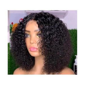 Kinky Water Curly Wig With Closure Natural Colour