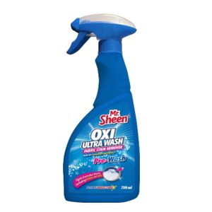 Mr. Sheen Oxi Ultra Wash Fabric Stain Remover Pre-Wash - 750ml