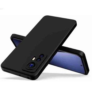 Silicon Back Case For Xiaomi Mi 12 Lite 5g - Black