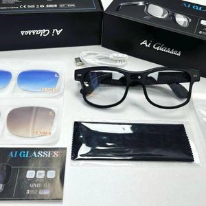 AIMB-G1 AiMB G3 Smart glass with 8MP 4K HD Camera Picture Video AI Translation Voice Assistant Chatgpt ENC Bluetooth Call Music Unisex Glass & 3 lens