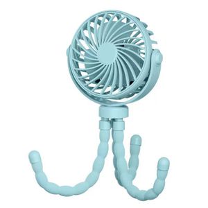 Genera Portable Octopus Fan, 3-Speed Rechargeable Mini Clip Fan with Flexible Tripod, LED Light, USB for Stroller, Car, Travel