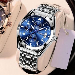 Men's Luxury Business Pilot Watch, Brown Dial Quartz Wristwatch with Date + Free Adjuster