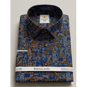 Men's Casual Quality Short Sleeve Button Down Smart Design Vintage Shirt