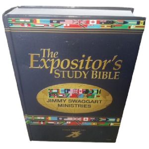 Holy Bible KJV The Expositor's Study Bible With Concordance, Maps, Assorted Bible helps ,Bible Dictionary, Bible Encyclopedia, Bible Commentary By Jimmy Swaggart Ministries (HARDCOVER)-AWARD WINNING KJV STUDY BIBLE
