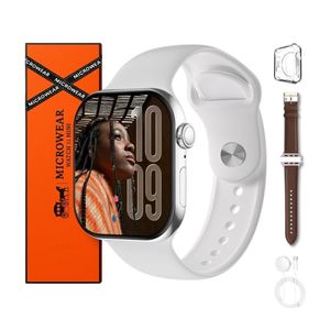 Microwear watch 11 mini SmartWatch HD Amoled screen display with 2 straps BT Call Compass Chatgpt Amoled ai voice assistant chat fitness health tracker