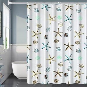 Bathroom Curtain Ocean Star Shower Curtain Waterproof Shower Curtain. Multiple Designs.