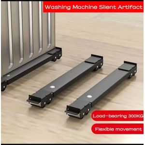 Expandable Metal Washing Machine Base with a Stable Stand. Suitable for Refrigerators, Washing Machines, And Freezers