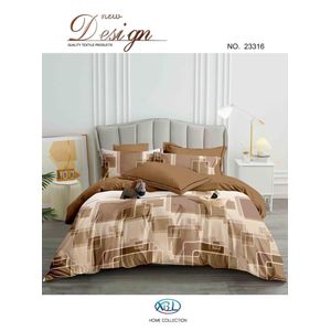 6ft by 6ft Duvet & Blanket With 4 Pillowcases - Bedding Set