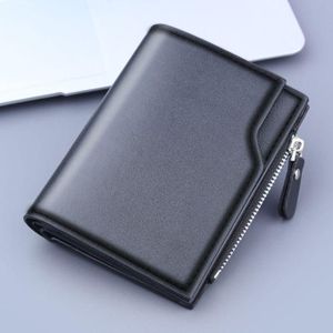 Leather Wallet For Men Women Card Holder Coin Purse 