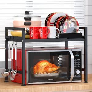 1 Tier Microwave Stand Wear Resist Seasoning Storage Rack 
