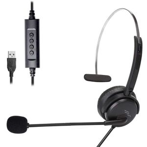 Cic USB Computer Phone Headset with Clear Chat Microphone