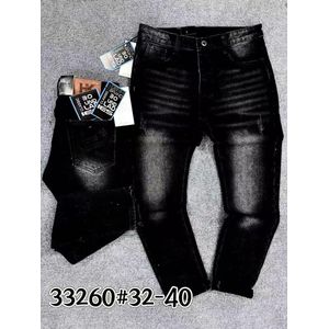 High denim black jean for men