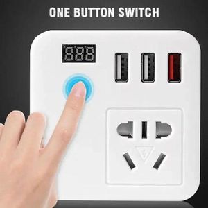 Car Inverter 150 W, DC12-24 V to AC110-220 V 3 USB Ports