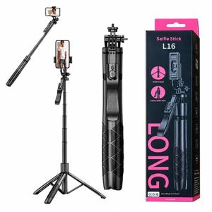 L16 Extendable Selfie Stick Tripod with Bluetooth Remote, 1.54 m