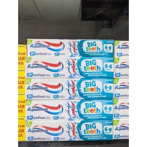 Aqua Fresh Big Teeth Lasting Protection For New Permanent Teeth 6_8years