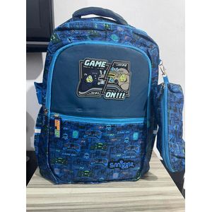 Smiggle Unisex Large Blue Backpack School Bag