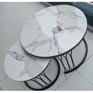 2in1 marble effect center table 