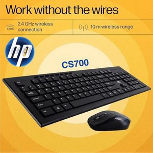 Hp CS700 Wireless Keyboard & Mouse Combo budget-friendly, plug-and-play kit designed for wireless productivity