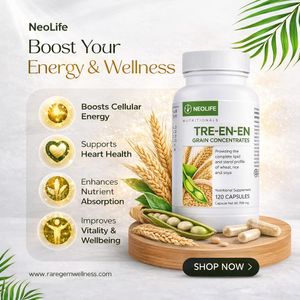 Rare Gems NEOLIFE Tre en en 120 Capsules single. Treenen for Cellular Nutrition. Tren en en Grain Concentrate