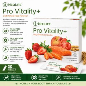 Pro Vitality Plus Vitality+ Health and Wellness  - 30 Sachets (Single) Boost Your Energy & Immunity.