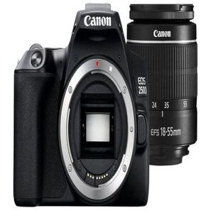 Cam Mini Digital Camera Canon EOS 250D DSLR Digital Camera 24.1 Megapixels, EF-S 18-55mm F/3.5-5,6 III Lens Camera BLACK