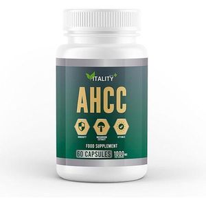 Sunshyne Premium AHCC Capsules - Active Hexose Correlated Compound 1000mg Per Serving - 60 Capsules