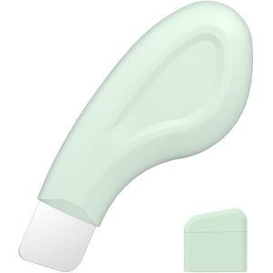 Blackhead Remover Tool, Silicone Face Scraper for Deep Cleansing, Skin Scrubber Face Spatula, Nose Blackhead Remover, Skin Care Tool for Men and Women (Green)