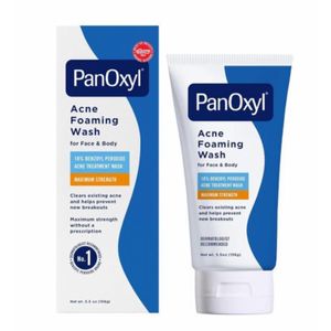 PanOxyl  Acne Creamy Wash with 10% Benzoyl Peroxide.