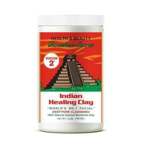 Roushun Secret Indian Healing Clay Mask, Pore aztec Cleansing- 2LBs/1kg