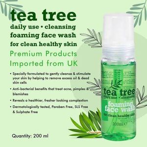 Tea Tree Daily cleansing foaming face wash 200ml