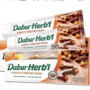Dabur Herbal Clove Cavity Protection Toothpaste, 150G 2pcs NAFDAC Reg. 02-1297
