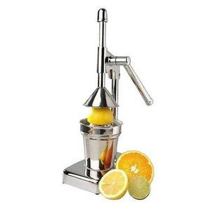 Heavy-duty manual citrus juice extractor made of stainless steel - orange juicer lime lemon 