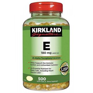 KIRKLAND Signature Vitamin E 180 mg., 500 Softgels