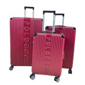 RED Hard Shell Luggage - 3Sets