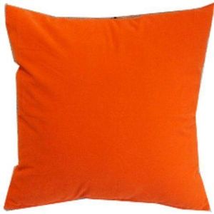 Plain Orange Decorative Throw Pillow
