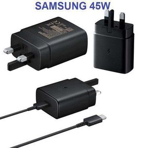 Samsung 45W Super Fast Charger Type-C Travel Adapter With 5A Cable - Black