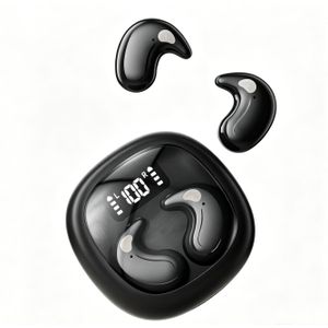 Open-Ear Wireless Earbuds with Digital Display, 360° All-Round Surround Sound, Bluetooth 5.4, 40H Long Battery Life, Ultra-Lightweight & Comfortable Design, IPX7 Waterproof, Gaming Earbuds for Sports/Work/Running