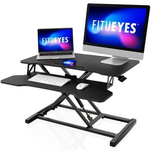 Black Ergonomic Desk Riser
