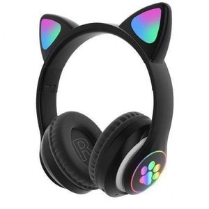 Cute Cartoon Wireless Headset For Girl Kids Headphone With Children Cartoon Cat Ears Headphones