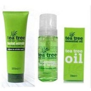 Tea Tree 3 in 1 Face Wash ,Facial Oil and Scrub for Face.